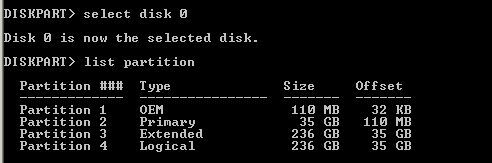 diskpart-listpartition