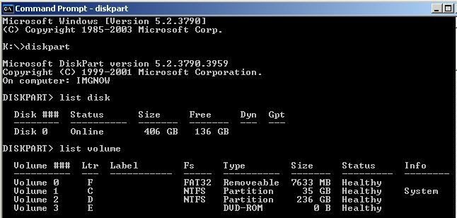 diskpart-listvolume