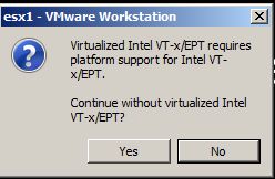 Virtualized Intel VT-x/EPT alert