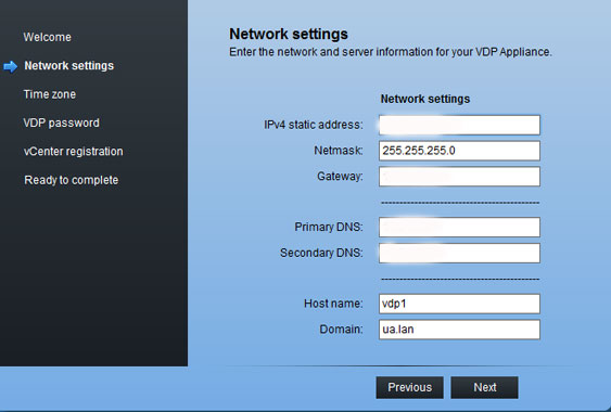 Confirm or edit network settings