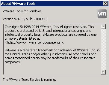 VMware Tools version