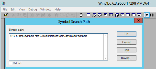 Symbol Search Path