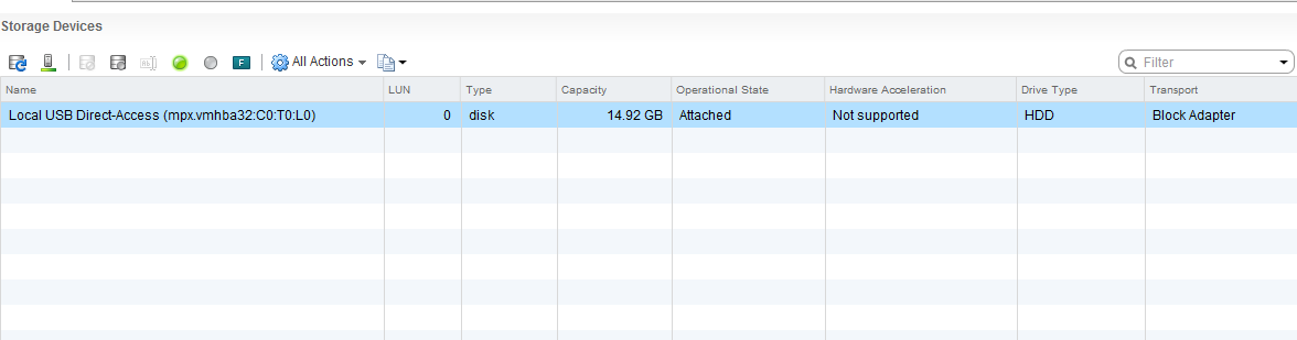 SSD disks not visible to host